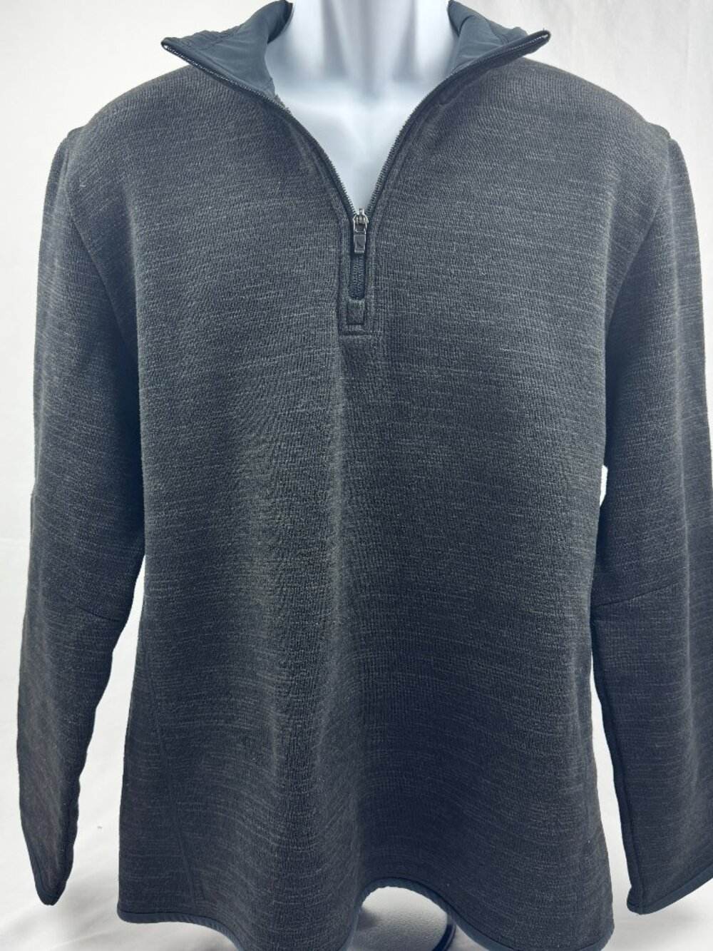 UNTUCKit Kezoh Fleece Quarter Zip Mens Size XL Black Outdoor Jacket